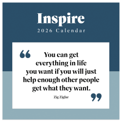 2026 TF Publishing Inspirational Mini Monthly Wall Calendar, 7" x 7", Inspire, January To December