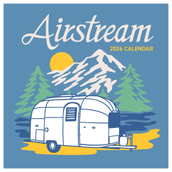 2026 TF Publishing Art & Design Monthly Mini Wall Calendar, 7" x 7", Airstream, January To December
