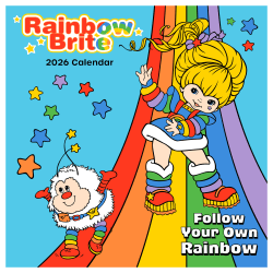 2026 TF Publishing Art & Design Monthly Mini Wall Calendar, 7" x 7", Rainbow Brite, January To December