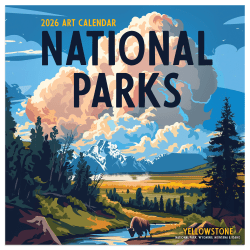 2026 TF Publishing Scenic Monthly Mini Wall Calendar, 7" x 7", National Parks-Art, January To December