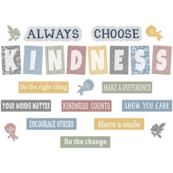Teacher Created Resources Classroom Cottage Bulletin Board 23-Piece Set, Always Choose Kindness