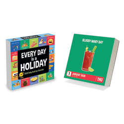 2026 TF Publishing Daily Desktop Box Calendar, 5-1/4" x 5-1/4", Every Day's A Holiday, January To December