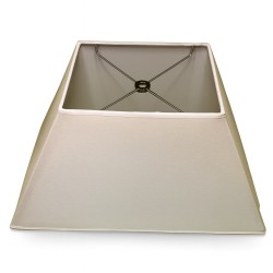 Lampshades Inc. Rectangle Linen Lamp Shades, 11" x 19", Parchment, Set Of 12 Shades