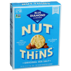 Blue Diamond Nut Thins, Almond, 4.25 Oz, Total Qty 12