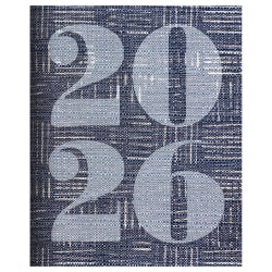 2026 TF Publishing Medium Monthly Planner, 6-1/2" x 8", Basket Weave Blue, January To December