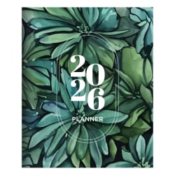 2026 TF Publishing Large Monthly Planner, 9" x 11", Succulent, January To December
