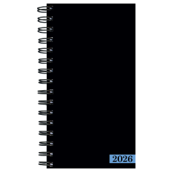 2026 TF Publishing Small Weekly/Monthly Planner, 3-1/2" x 6-1/2", Black, January To December