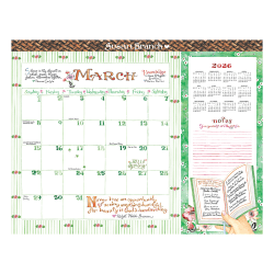 2026 TF Publishing Large Desk Pad Blotter Calendar, 22" x 17", Susan Branch, January To December