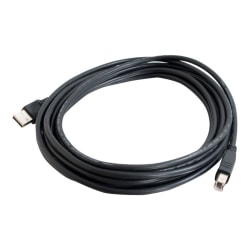 C2G 16.4ft USB A to USB B Cable - USB A to B Cable - USB 2.0 - Black - M/M - USB cable - USB (M) to USB Type B (M) - USB 2.0 - 16.4 ft - black