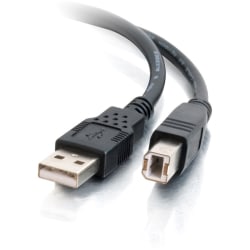 C2G 9.8ft USB A to USB B Cable - USB A to B Cable - USB 2.0 - Black - M/M - Type A Male USB - Type B Male USB - 10ft - Black