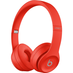 Beats by Dr. Dre Solo3 Wireless Headphones - Stereo - Wireless - Bluetooth - Over-the-head - Binaural - Circumaural - Citrus, Red