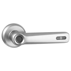 GeekTale B202 Smart Fingerprint Door Lock With Lever, 2.6"H x 5.98"W x 2.7"D, Satin Nickel