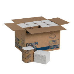 Georgia-Pacific Dixie® Ultra 2-Ply Interfold Napkin Dispenser Refills, 6-1/2" x 5", White, 250 Napkins Per Pack, Case Of 24 Packs