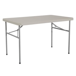 Office Star™ Blow-Mold Resin Folding Table, 29-3/4"H x 48"W x 30"D