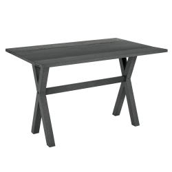 Office Star™ McKayla Flip Top Table, 30-3/16"H x 47-3/4"W x 32"D, Distressed Gray