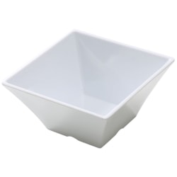 American Metalcraft Endurance Square Melamine Serving Bowls, 228 Oz, White, Pack Of 6 Bowls