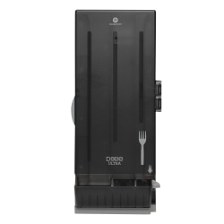 Dixie Ultra® Smartstock® Series-O Classic Fork Dispenser, 24-3/4"H x 8-3/4"W x 10"D, Translucent Black