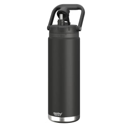 ASOBU Canyon Insulated Water Bottle With Full Hand Comfort Handle, 50 Oz, Black