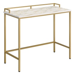Office Star™ Brighton Rectangle Console Table, 32"H x 36"W x 14"D, Gold