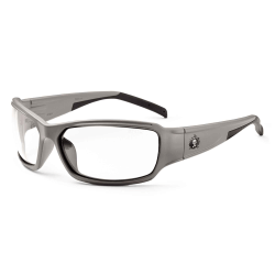 Ergodyne Skullerz® Safety Glasses, Thor, Matte Gray Frame, Clear Lens