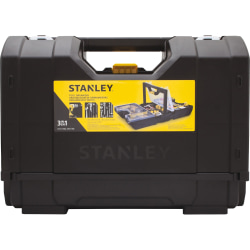 Stanley 3-in-1 Tool Organizer, External Dimensions: 16.8"L x 9"W x 12.4"H, Plastic, Yellow, Black, For Tool, Accessories