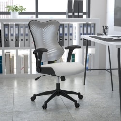 Flash Furniture Ergonomic Mesh High-Back Executive Office Chair, White