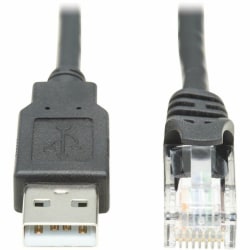 Tripp Lite USB-A To RJ45 Rollover Console Cable, 15'