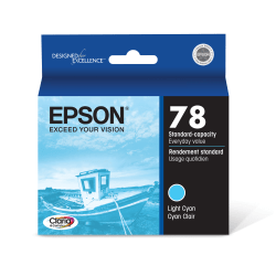 Epson® 78 Claria® Light Cyan Ink Cartridge, T078520