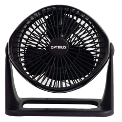 Optimus Turbo High-Performance Air Circulator, 10-1/2"H x 9"W, Black
