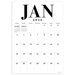 2026 TF Publishing Medium Art Poster Wall Calendar, 12" x 17", Art, January To December