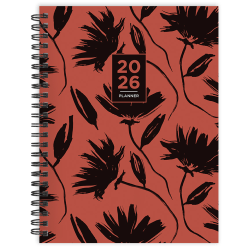2026 TF Publishing Medium Weekly/Monthly Planner, 6-1/2" x 8", Electric Red, January To December