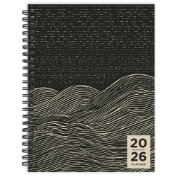 2026 TF Publishing Medium Weekly/Monthly Planner, 6-1/2" x 8", Rolling Waves, January To December