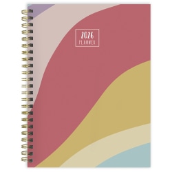 2026 TF Publishing Medium Weekly/Monthly Planner, 6-1/2" x 8", Color Wave, January To December
