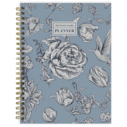 2026 TF Publishing Medium Weekly/Monthly Planner, 6-1/2" x 8", Garden Roses, January To December