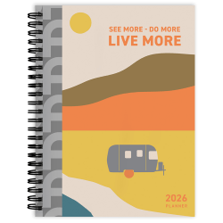 2026 TF Publishing Medium Weekly/Monthly Planner, 6-1/2" x 8", Airstream, January To December