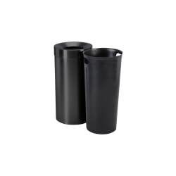 Alpine Industries Stainless Steel, Indoor Trash Can, 27 gallons, Black, 2/Pack (475-27L-BLK)