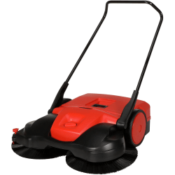 Bissell BG-497 Triple Brush Push Sweeper, 40" x 37", Red