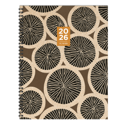 2026 TF Publishing Large Weekly/Monthly Planner, 9" x 11", Tree Rings, January To December