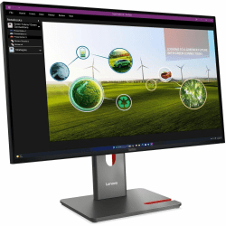 Lenovo ThinkVision P27Q-40 27" Class (27" Viewable) WQHD LED Monitor, 16:9, Eclipse Black