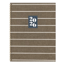 2026 TF Publishing Large Weekly/Monthly Planner, 9" x 11", Linen, January To December