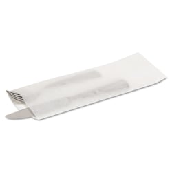 Bagcraft Silverware Bags, 2.25" x 10" x 10", Translucent White, 2,000/Carton