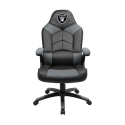 Imperial NFL Faux Leather Oversized Computer Gaming Chair, Las Vegas Raiders