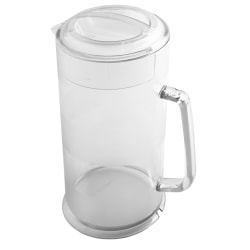 Cambro Camwear® Pitchers, Covered, 64 Oz, Clear, Pack Of 6 Pitchers