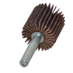 Norton Flap Wheels, 1", Grit P80, Brown, Pack Of 10 Wheels