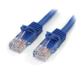 StarTech.com 6 ft Blue Snagless Cat5e UTP Patch Cable - Make Fast Ethernet network connections using this high quality Cat5e Cable, with Powe