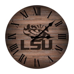 Imperial NCAA Rustic Wall Clock, 16", Louisiana State University