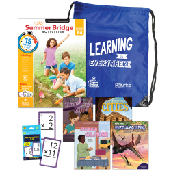 Carson Dellosa Summer Bridge Activities Summer Bridge Essentials Backpack, Grade 3 to 4