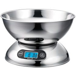 Escali Rondo Stainless Steel Scale - 11 lb / 5 kg Maximum Weight Capacity - Silver, Metallic