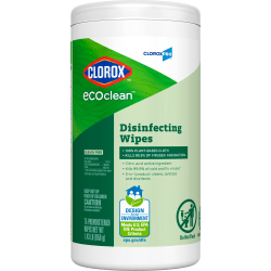 CloroxPro Clorox EcoClean Disinfecting Wipes, 75 Count