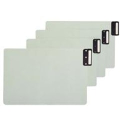 Smead® Pressboard End-Tab Guides, Blank, Vertical, 9 1/2" x 15 3/4", 100% Recycled, Gopher Green, Pack Of 50
